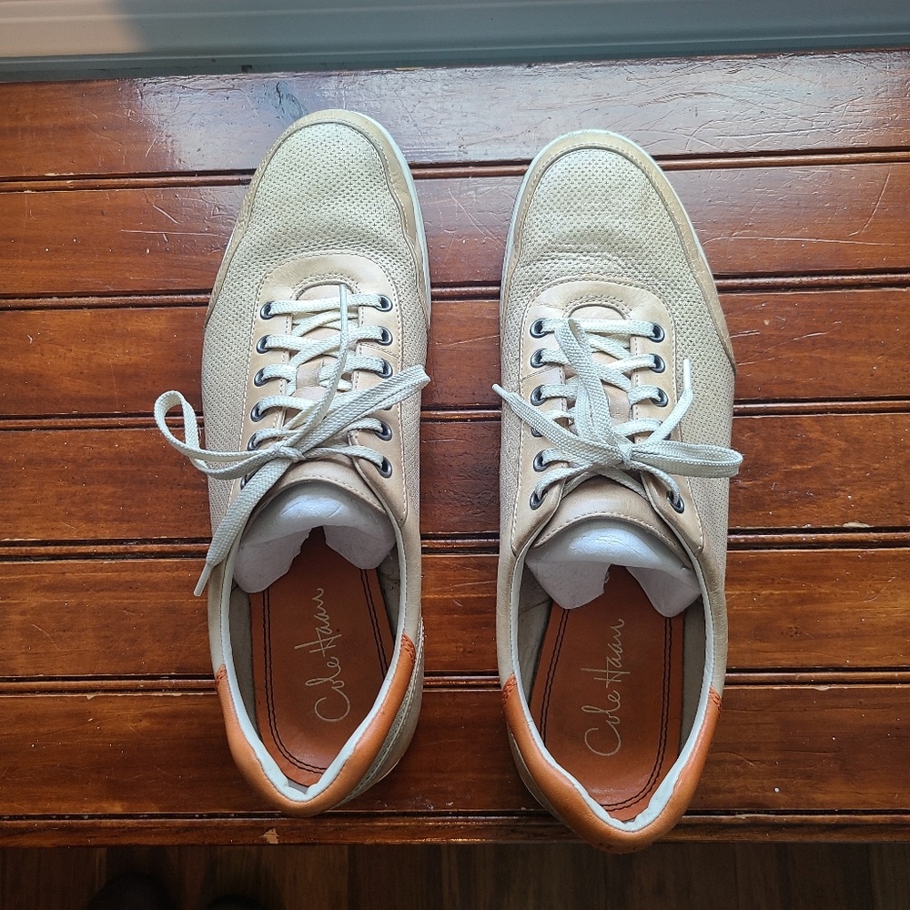 Cole Haan Tan with Orange accents Leather Shoes